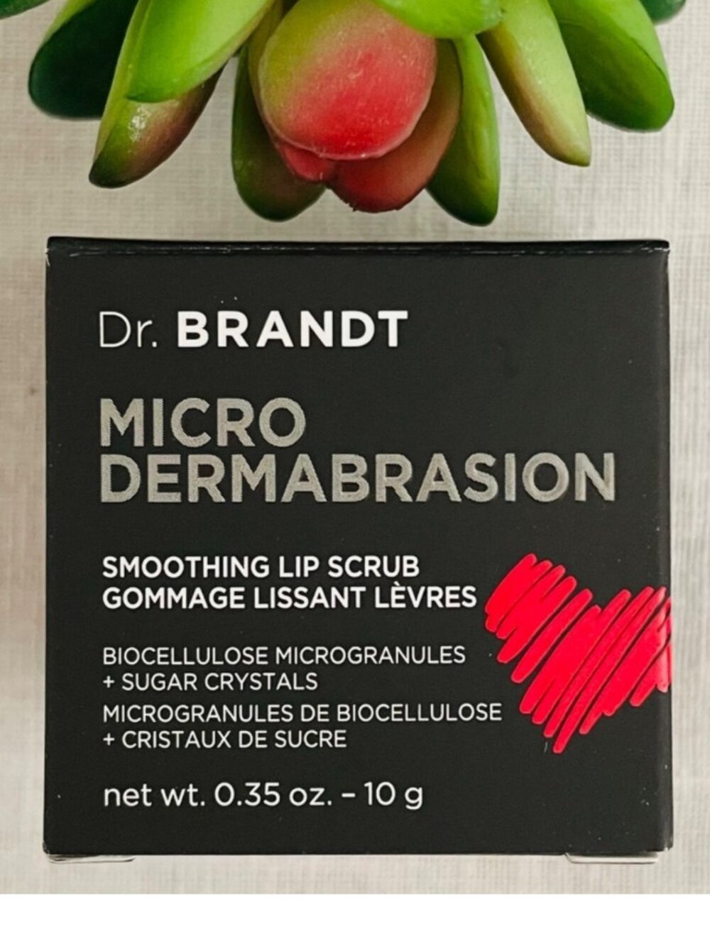 Dr Brandt Microdermabrasion Lip Scrub Full Size 0.35oz Exfoliating Smoothing